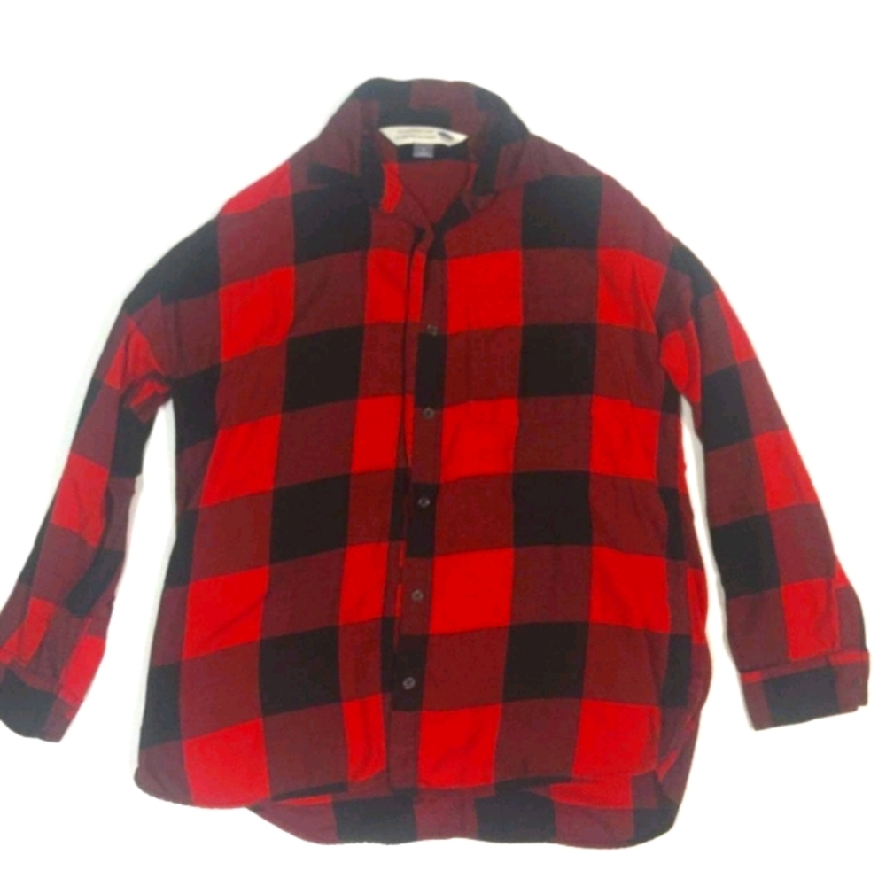 Old Navy Red and Black Flannel
